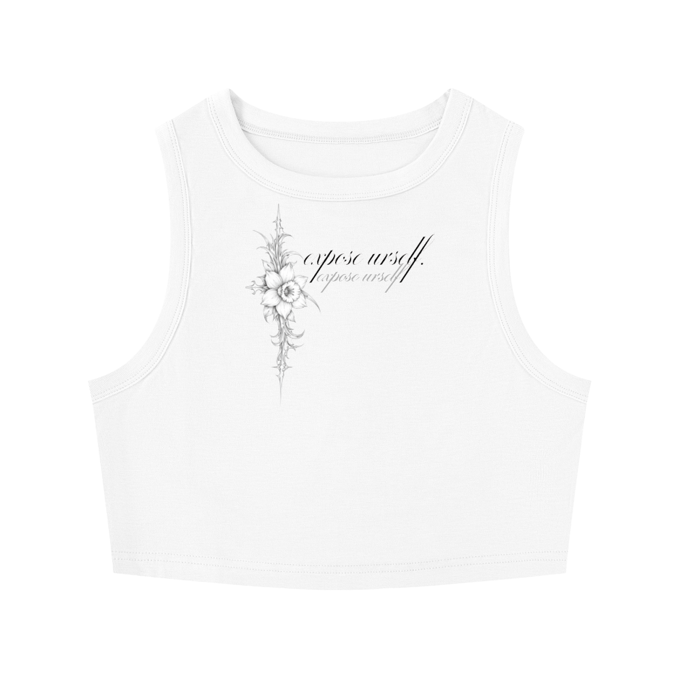 Women's Tight Crewneck Crop Tank Top